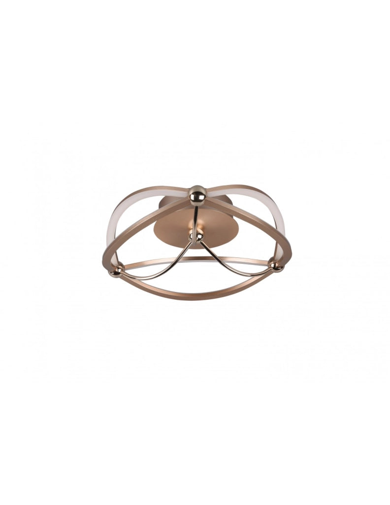 Plafoniera Soffitto Led Charivari Fiocco Ottone Ø41 cm Trio Lighting