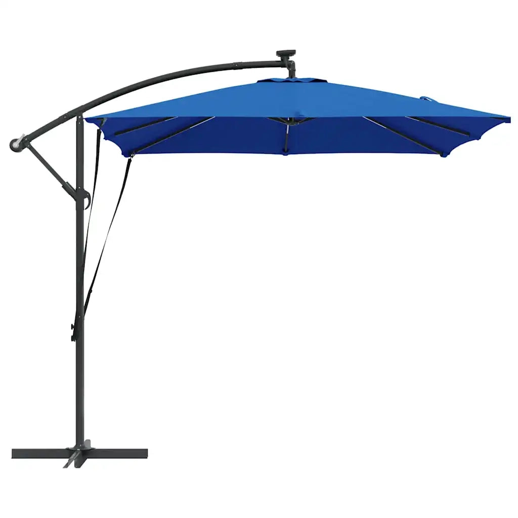 vidaXL Ombrello a bilanciere a forma di banana Blu 249 x 249 x 250 cm