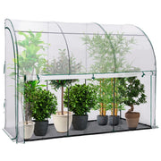 IDMarket - Serra invernale a parete con apertura frontale 100 x 300 cm