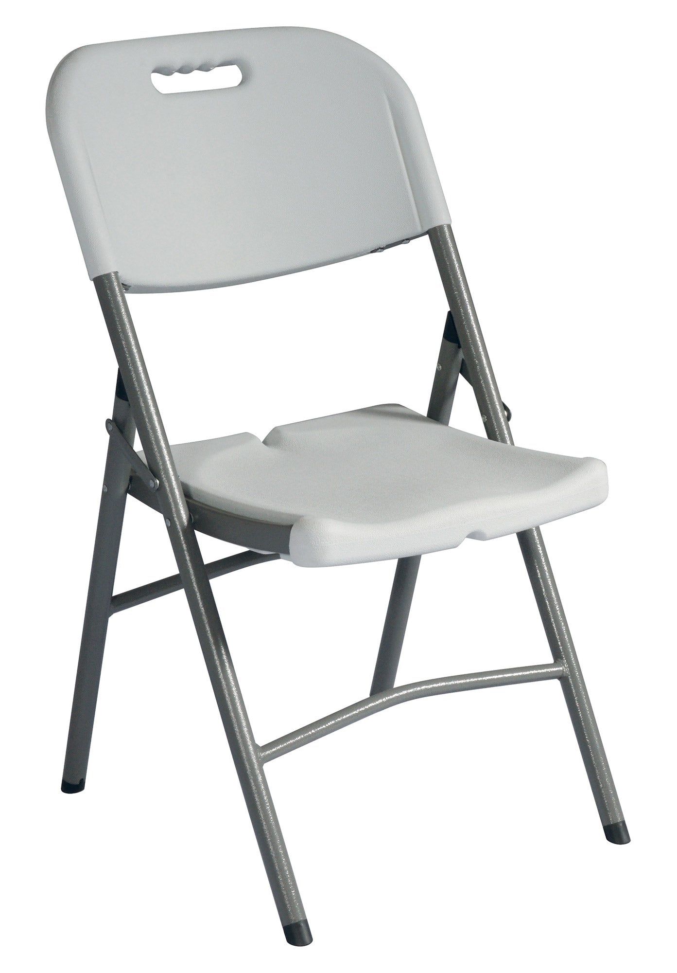 Set 4 Sedie Catering Pieghevoli da Giardino 47x61x87 cm in Polietilene Bianche