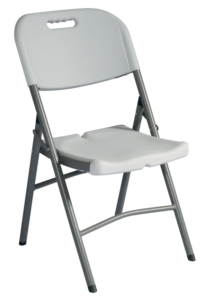 Set 4 Sedie Catering Pieghevoli da Giardino 47x61x87 cm in Polietilene Bianche