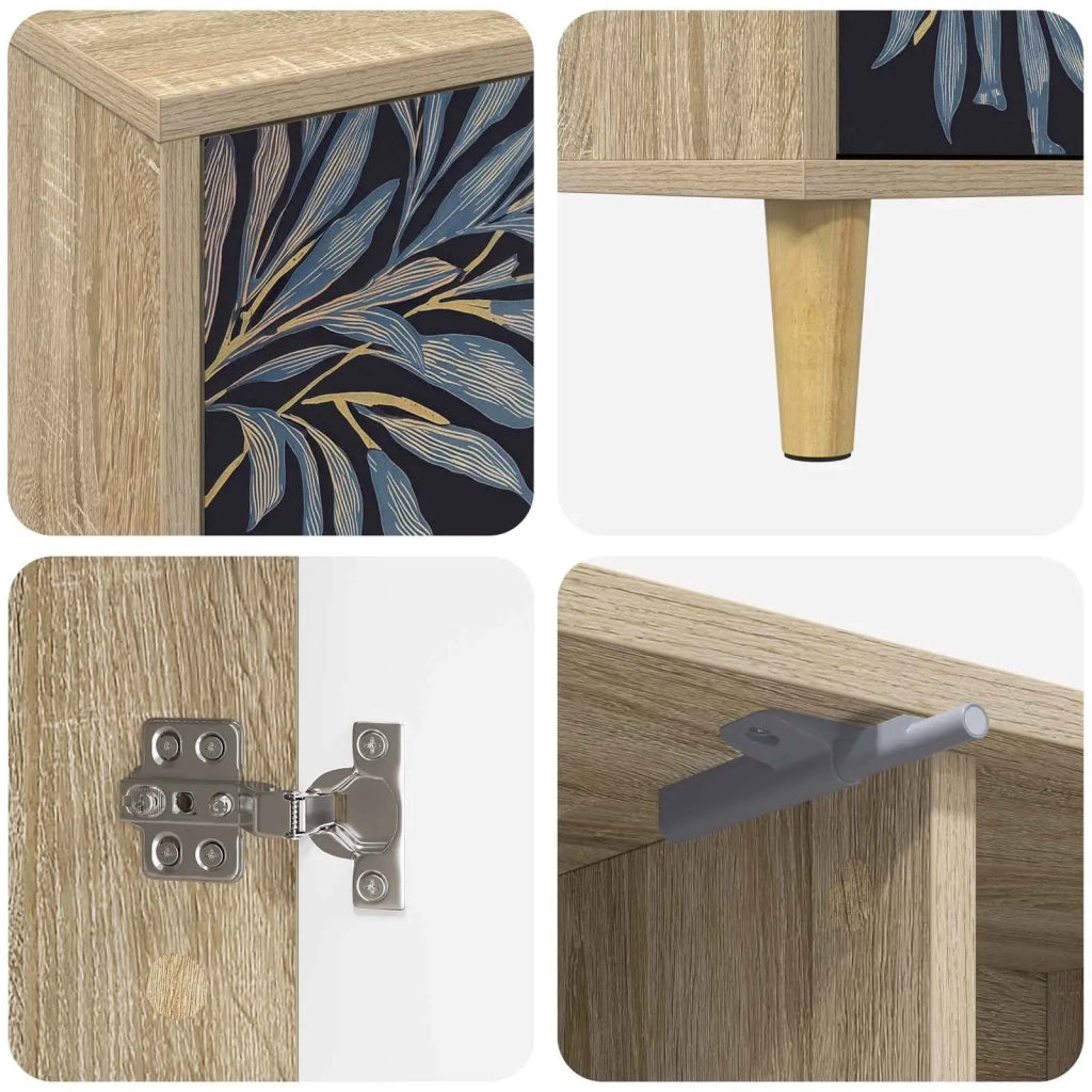 Mobile TV DOKKUM 102 x 33 x 50 cm Sonoma Legno ingegnerizzato 8007037