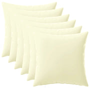 Federa 6 pcs HEERLEN Crema 35 x 35 cm Poliestere 908154