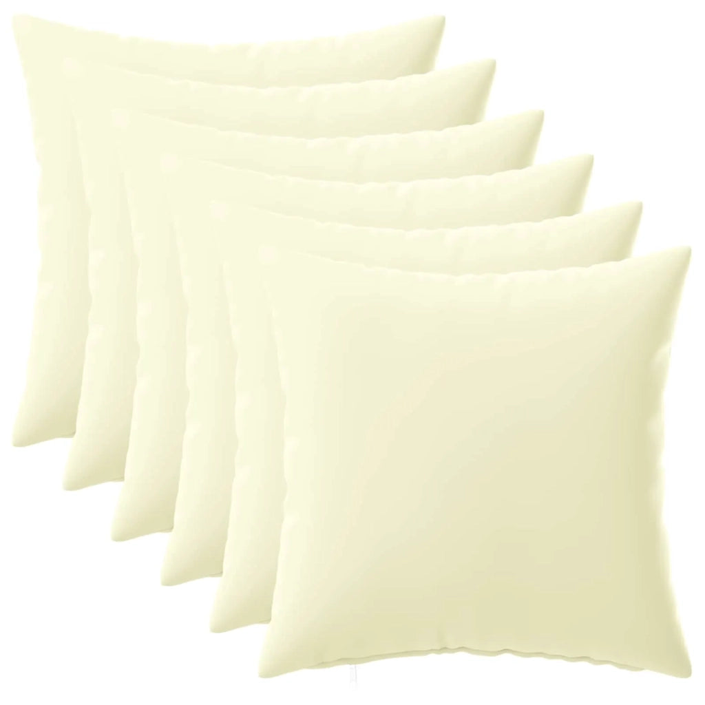 Federa 6 pcs HEERLEN Crema 35 x 35 cm Poliestere 908154