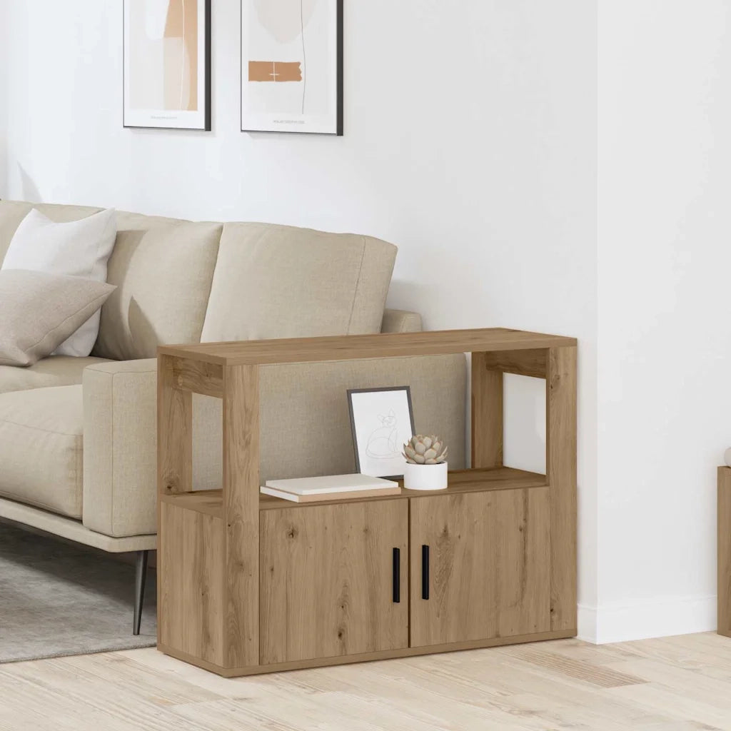 Credenza-Buffet-Armadio da cucina rovere artigianale 80 x 30 x 60 cm Legno multistrato