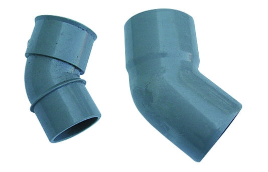 CURVA 45  ° MF PVC GRIGIO- Diam. 100- senza- pezzi 1