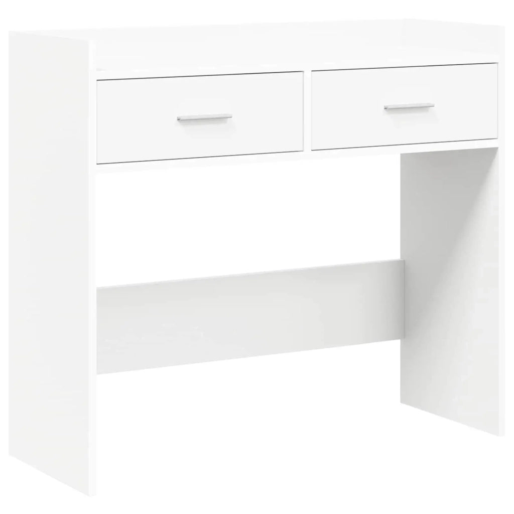 Tavolo consolle Bianco 90 x 35 x 80 cm Legno ingegnerizzato 8011299