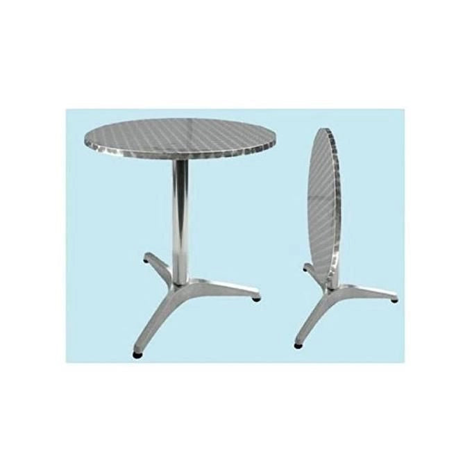 Tavolo Bar Alu Round Reclin. 60Xh70Cm