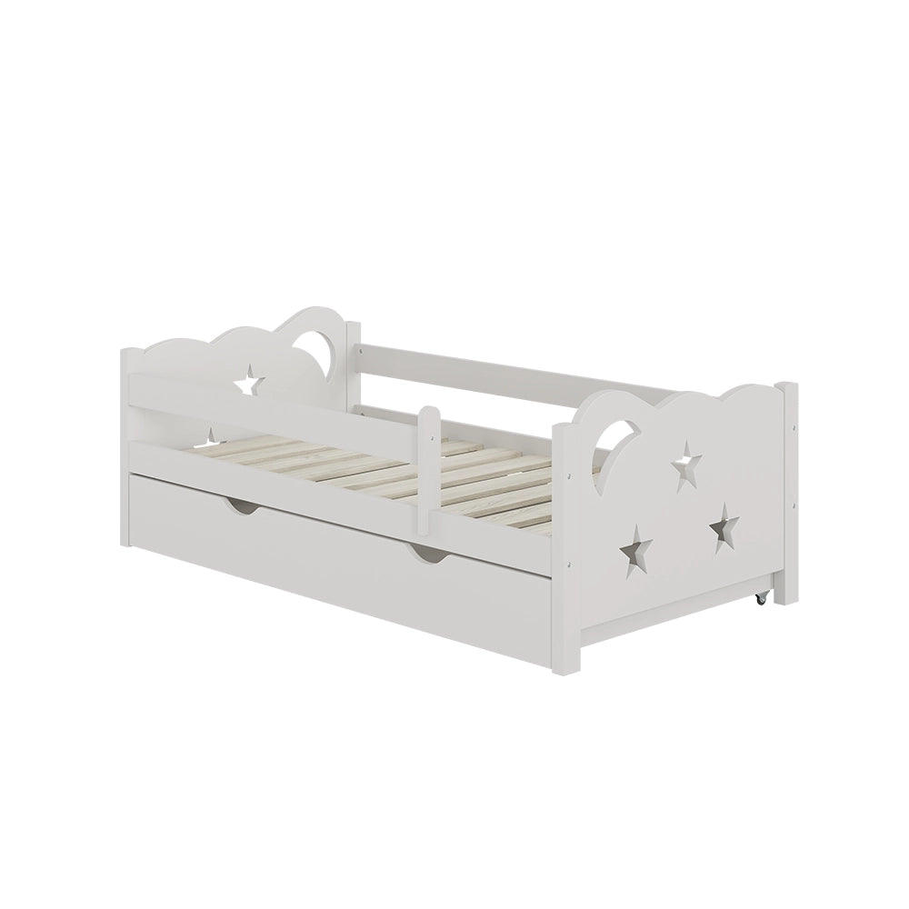 Vitalispa Letto per bambini Bianco 70x140 cm con cassetto, senza materasso