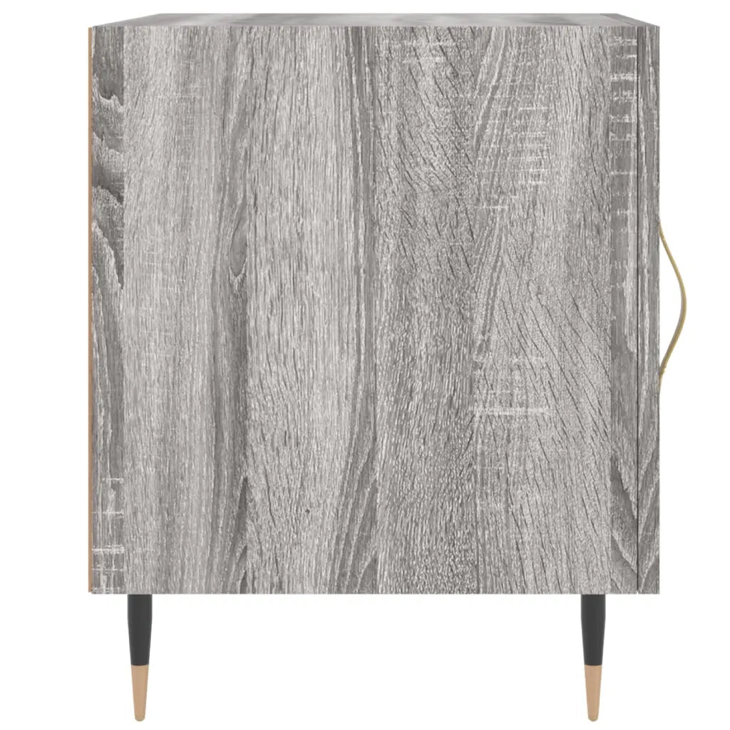 Comodino-Tavolino da notte Grigio Sonoma 40x40x50 cm in Legno Multistrato 739596