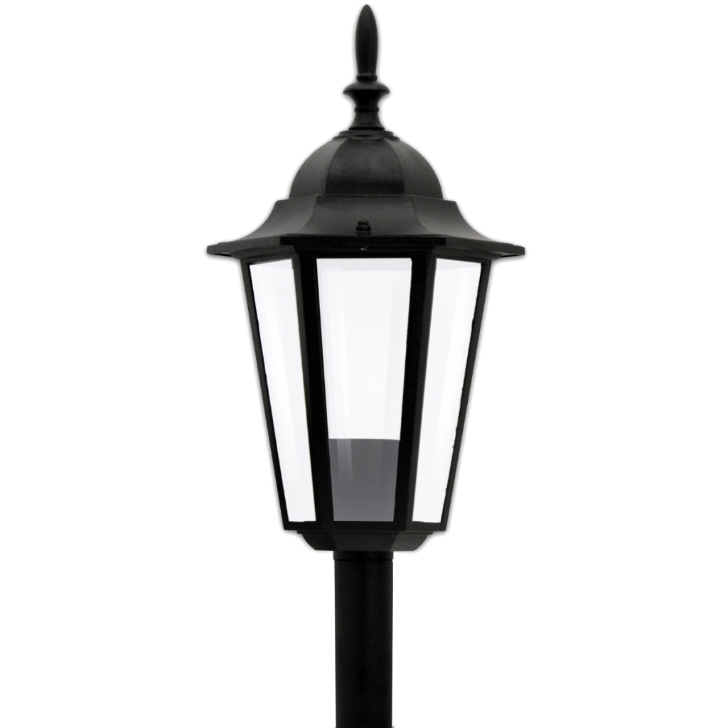 Lampione da esterno nero 96,5cm E27 IP43 Liguria Polux
