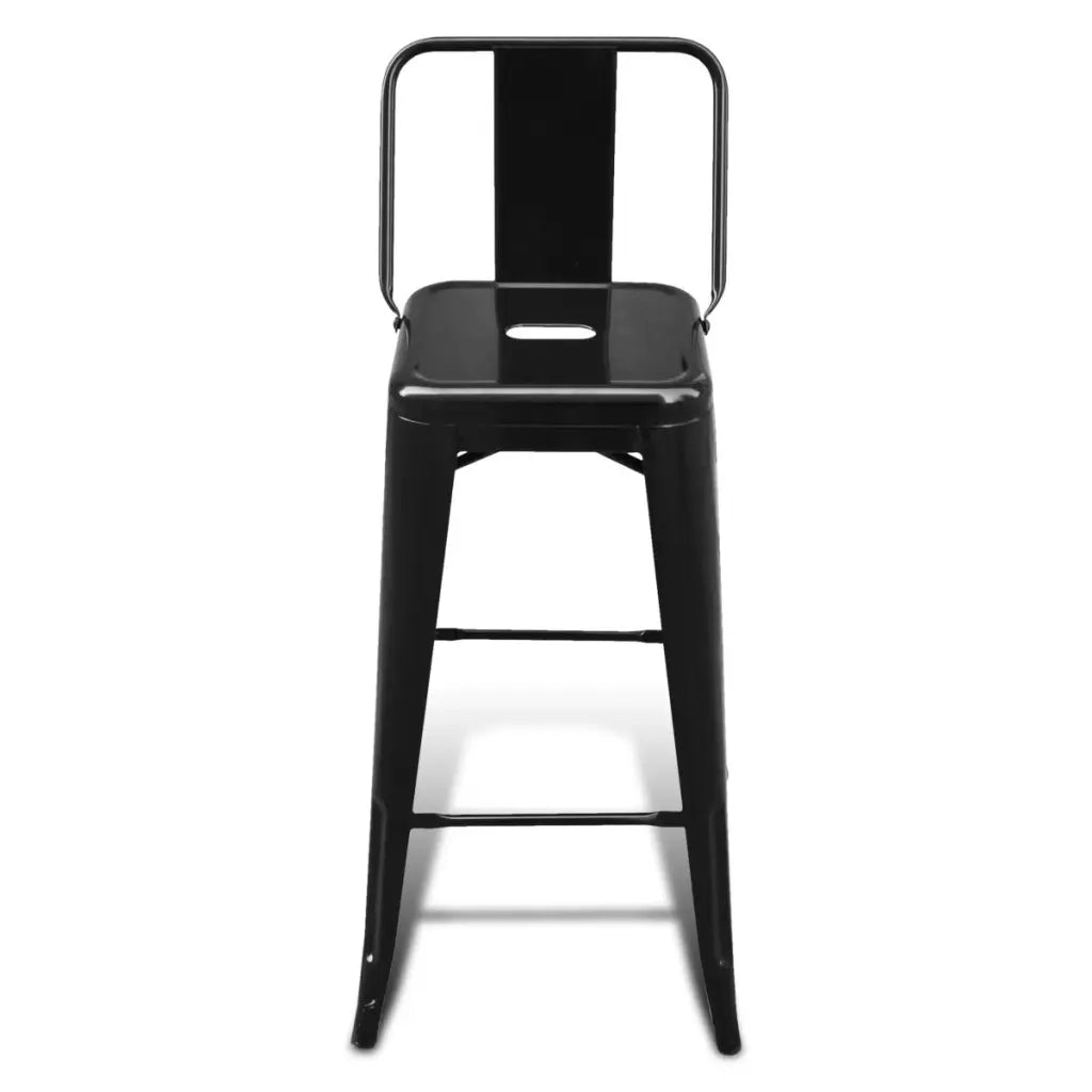 Sgabelli da Bar 2 pz Neri in Acciaio  cod mxl 59760