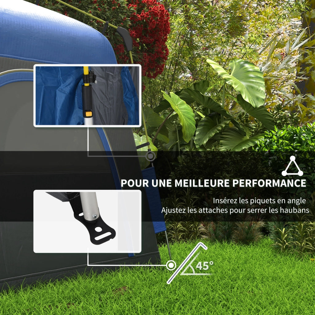 Tenda da campeggio pop up ¨C zephmum ¨C blu grigio