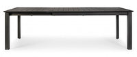 Tavolo Allungabile Konnor 160-240x100 cm Antracite in Alluminio