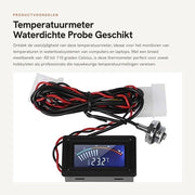 Termometro Acqua-Resistente - Termometro per Computer - Termometro per Laptop - Termometro con Sonde - Termometro - Intervallo di Temperatura - -50 a 110 gradi