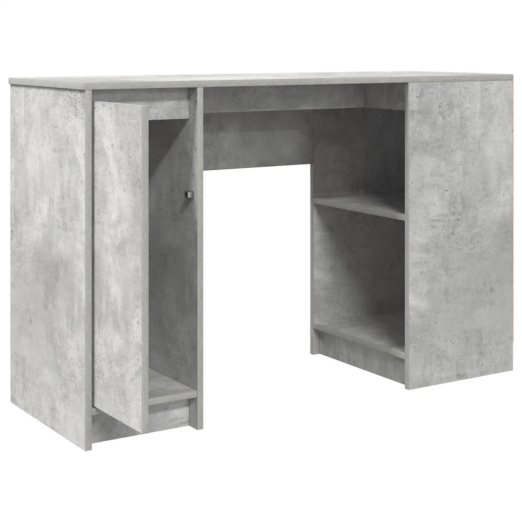 Scrivania Grigio Cemento 120x42x76 cm in Legno Multistrato 861817