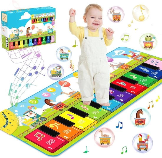Mat di Educazione Musicale per Bambini con Animali e Strumenti