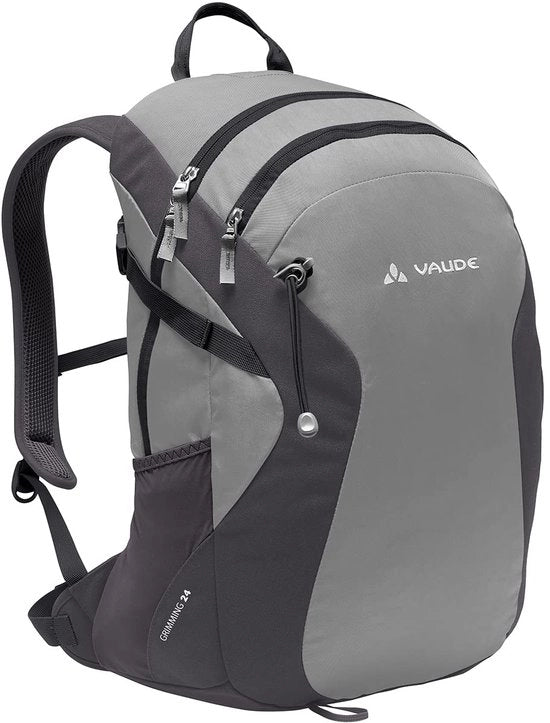 Zak da bagno per trekking Grimming Black 24 l, impermeabile per uomo e donna, borsa leggera con ventilazione e tasca per laptop