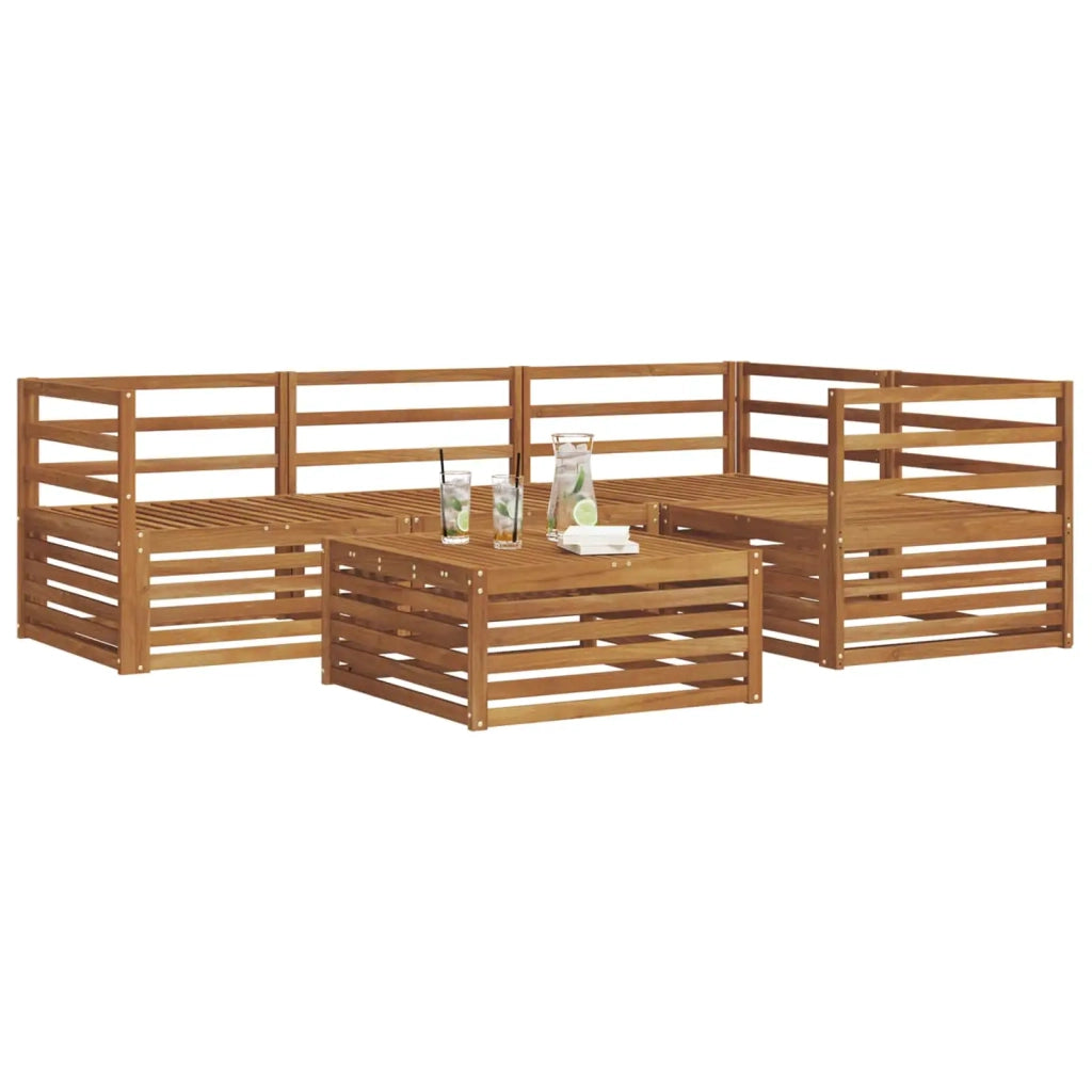 Set di divani da esterno 5 pcs Naturale 3373399