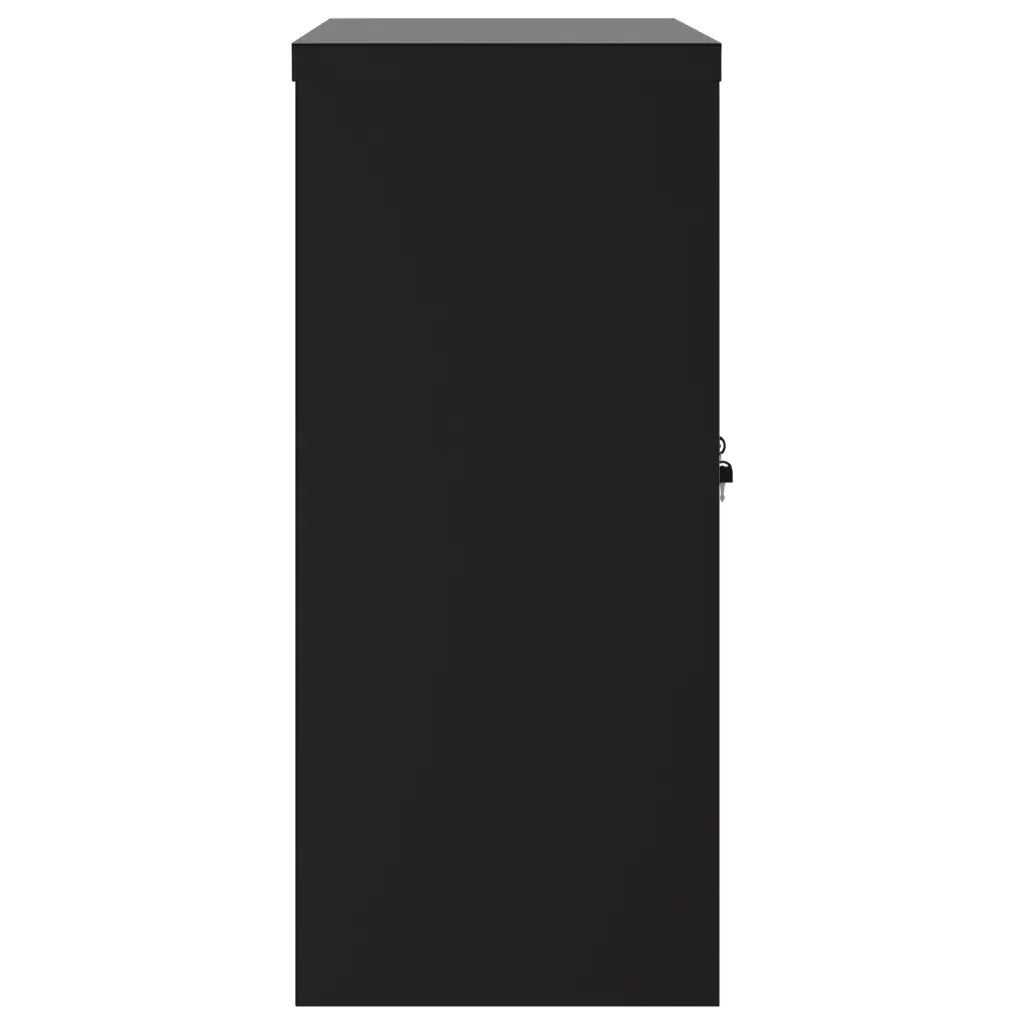 Armadio Classificatore Nero 90x40x90 cm in Acciaio CFW6966926