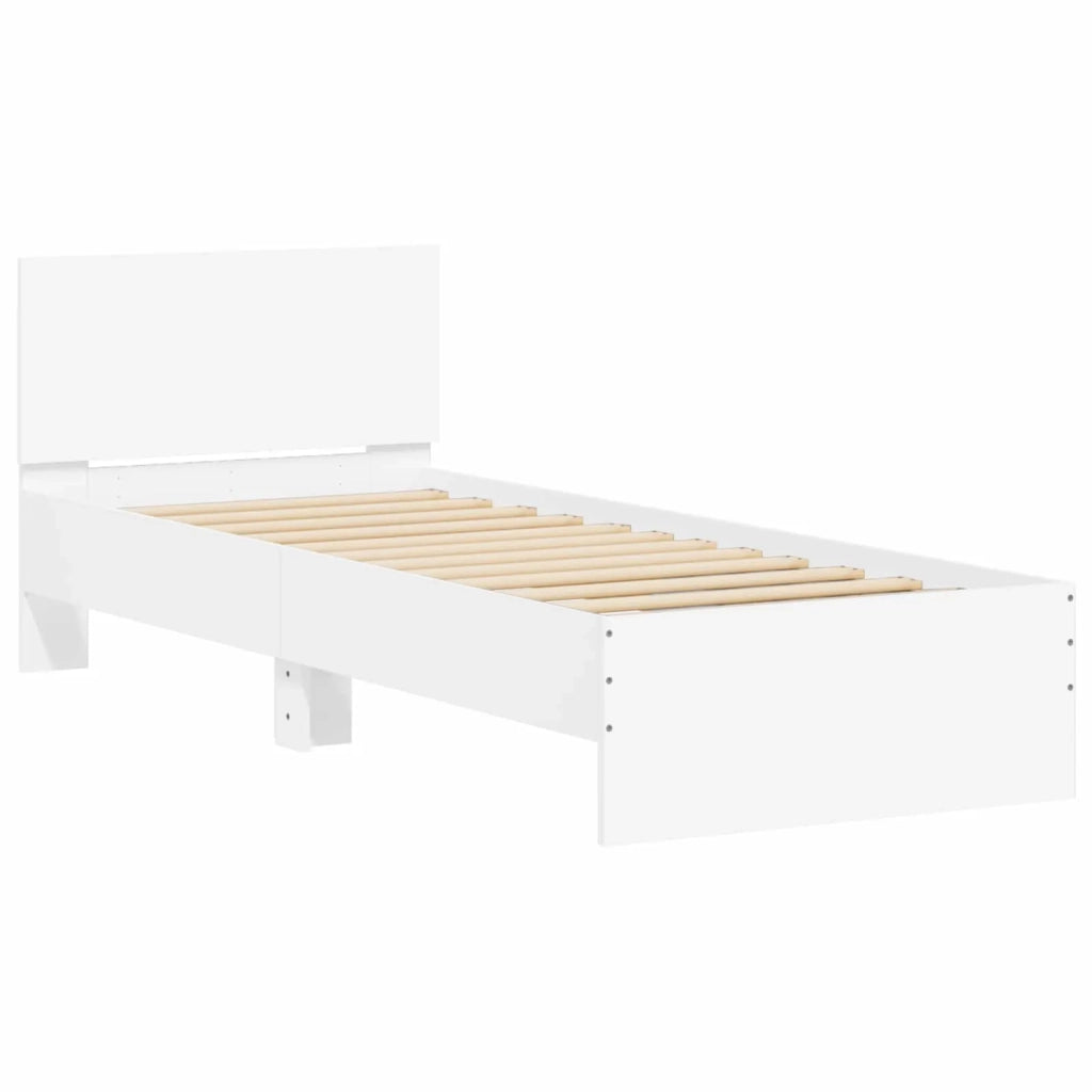 Letto con LED Bianco 80 x 200 cm Legno ingegnerizzato