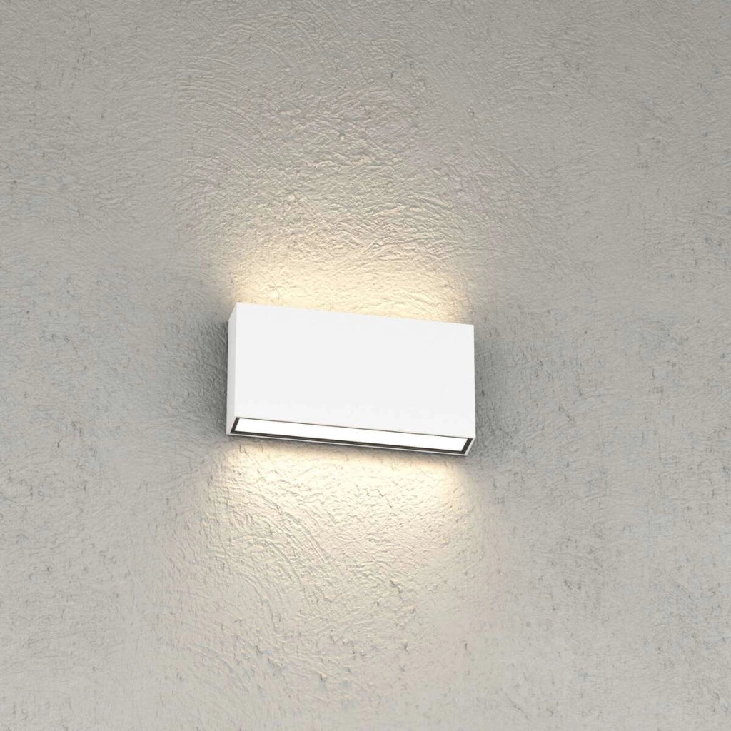 MADRID APPLIQUE BIEMISSIONE 18CM BIANCO LED CCT 3000 4000K 10W 620LM IP65