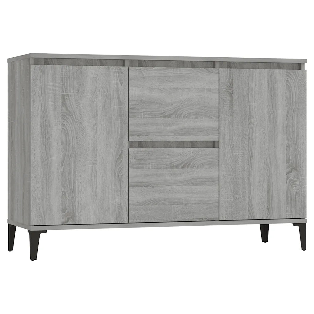 Credenza | Madia | Buffet da pranzo | Armadio da pranzo Grigio Sonoma 102x35x70 cm in Legno Multistrato