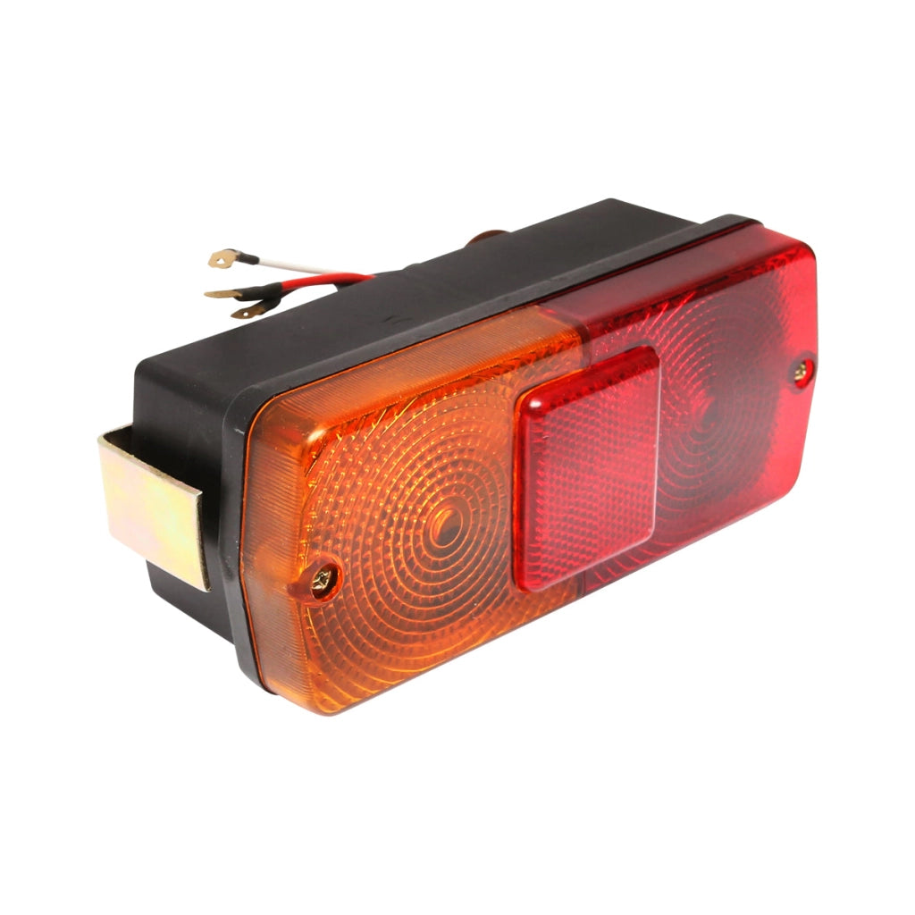 Luce stop posteriore con catadiottro rosso-giallo 12 V