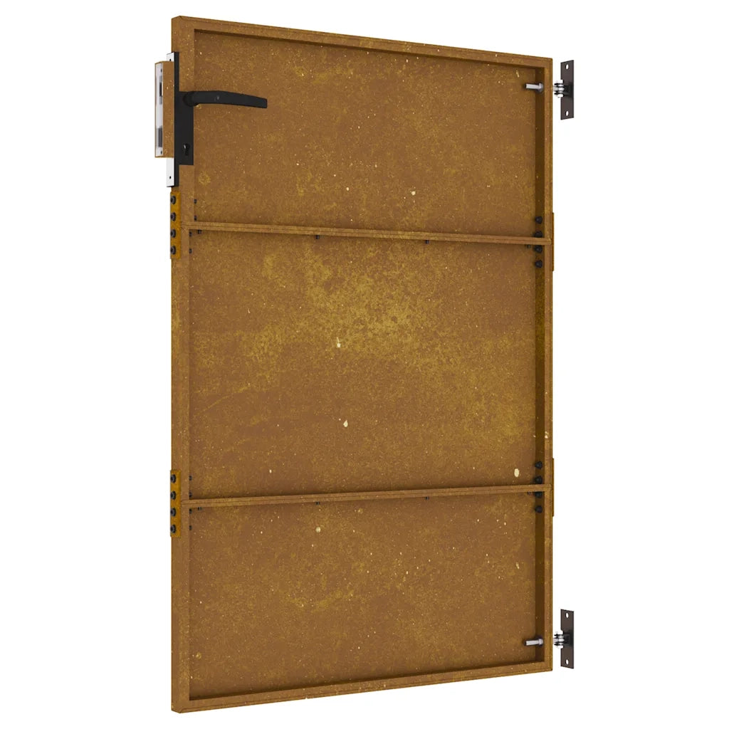 Cancello da giardino-Porta da giardino 85x125 cm in Acciaio Corten