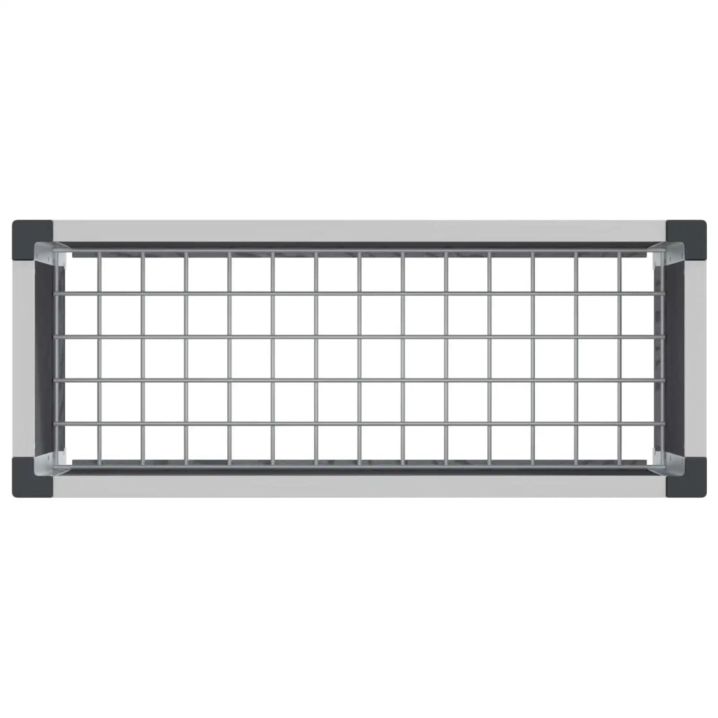 Fioriere | Cassetta per fiori | Letto rialzato da giardino Grigio 75 x 30 x 22 cm