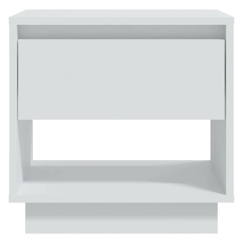 Set di 2 Comodini | Armadio da Notte | Mobiletto da notte Bianchi 45x34x44 cm in Truciolato