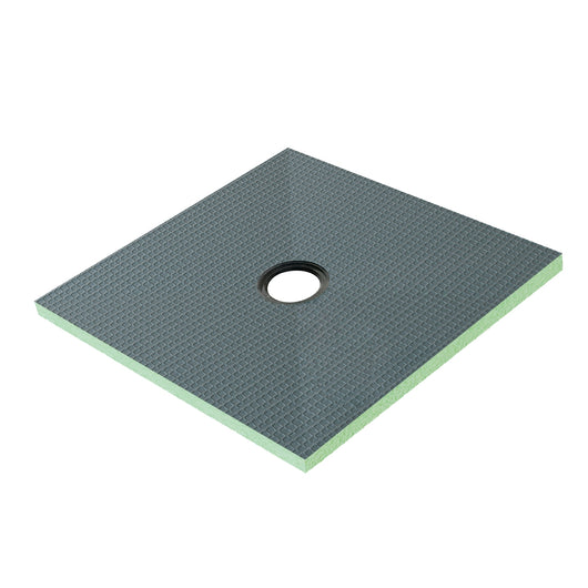 Piatto Doccia Pronto da Piastrellare in Estruso Rigida Polistirene Tagliabile Isolamento per Bagno Dimensione 90x90X4 cm Sifone Piletta incluso