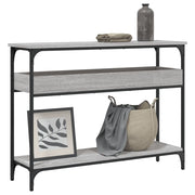 Tavolo Consolle Ripiano Grigio Sonoma 100x29x75cm Multistrato 837720