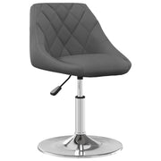 Sedie da Pranzo Girevoli 6 pz Grigio Scuro in Velluto 3088770