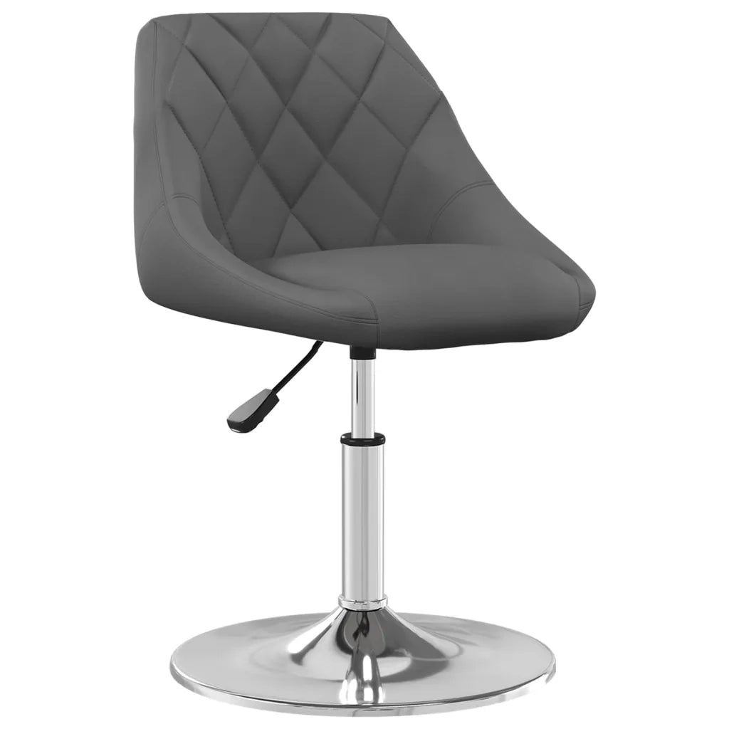 Sedie da Pranzo Girevoli 6 pz Grigio Scuro in Velluto 3088770