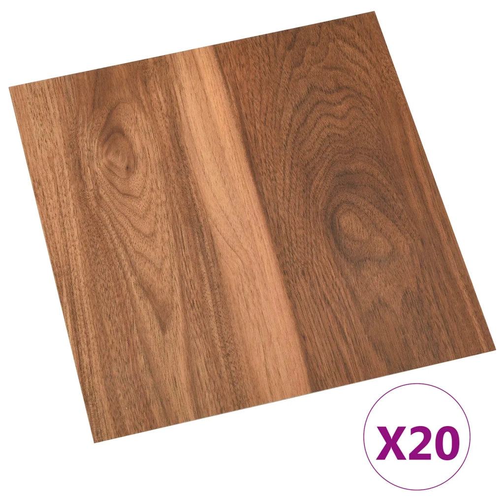 Plance per Pavimentazione Autoadesiva 30,5 x 30,5 cm 20 pcs PVC