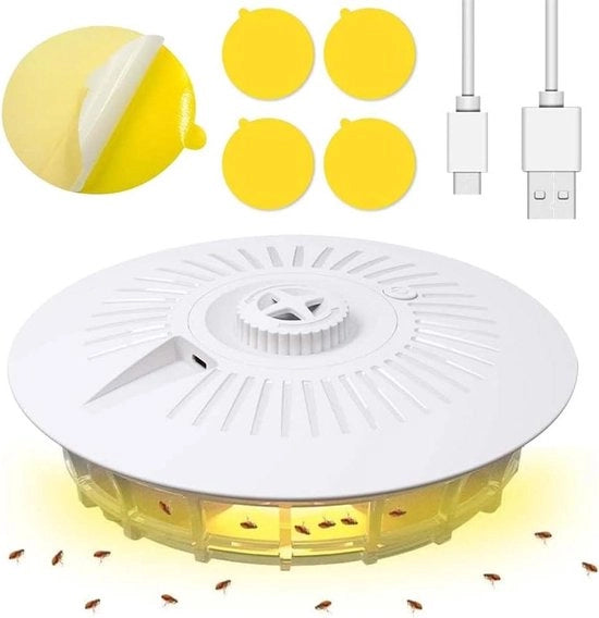 Valvola anti zanzare per abitazione - 5 adesivi adesivi per zanzare - Ricaricabile - Adatto per camera da letto, soggiorno e cucina