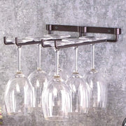 Wineglass Holder Appeso - a singolo doppio riga - metallo wine glass rack - supporto a parete per bicchieri da vino - doppio steel glass holder per cucina - bar - ristorante