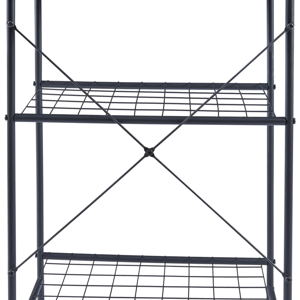 Mensola da cucina 150 x 60 x 42 cm effetto marmo nero 03_0006971
