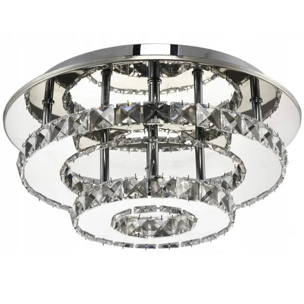 Lampada Da Soffitto Cristallo Plafoniere Led 20w Rotondo App412-c App412-c