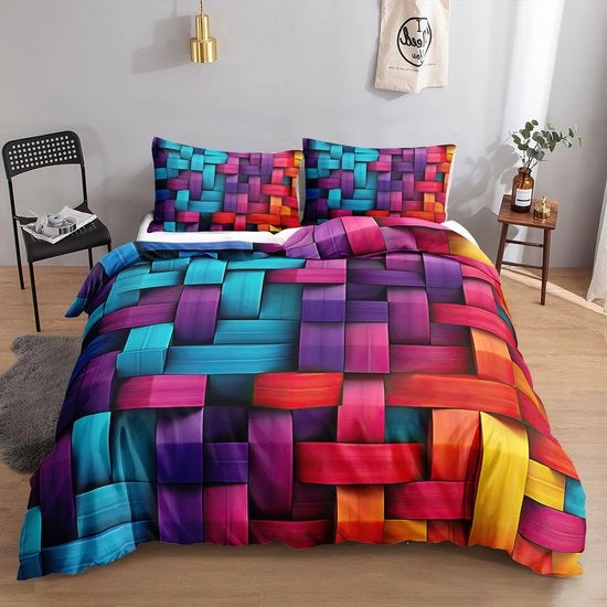 Set di copriletto a tema Gamepad - 2 pezzi - Microfibra - 135x200 cm
