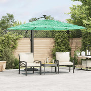 vidaXL Ombrellone Giardino con Palo in Acciaio Verde 246x246x230 cm