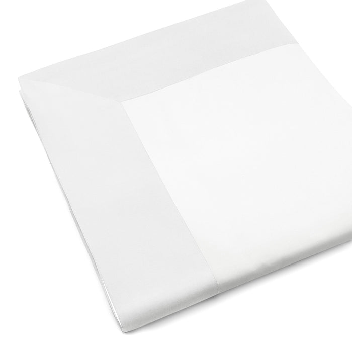 Set Lenzuola Matrimoniali Sopra Sotto e Federe Balza in Raso Mitera Diamante Bianco