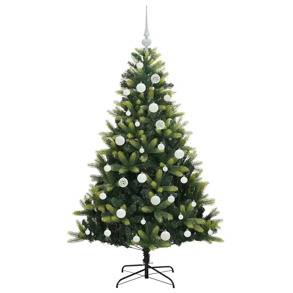 Albero di Natale Artificiale Pieghevole 150 LED Verde 150 cm 3395985