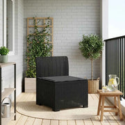 Divano da esterno-Divano da Giardino a 1 Posto con Cuscino Aspetto Rattan PP 267769