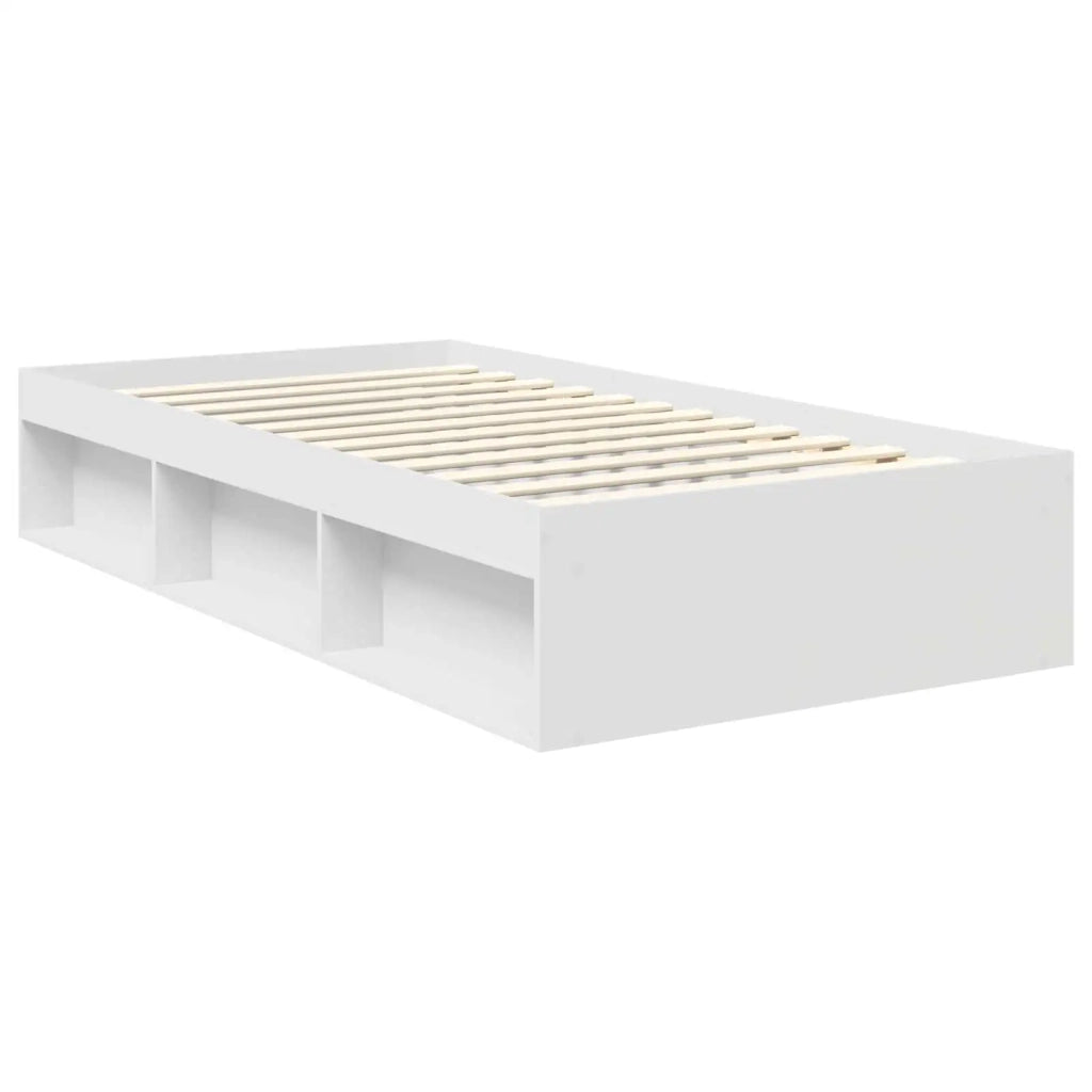 Struttura del letto Bianco 100 x 200 cm Pino massello 3411447