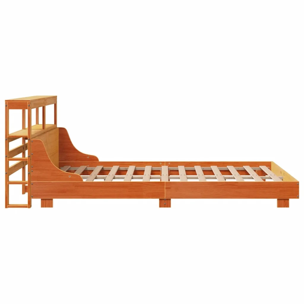 vidaXL Letto senza Materasso Marrone Cera 120x200 cm in Legno di Pino
