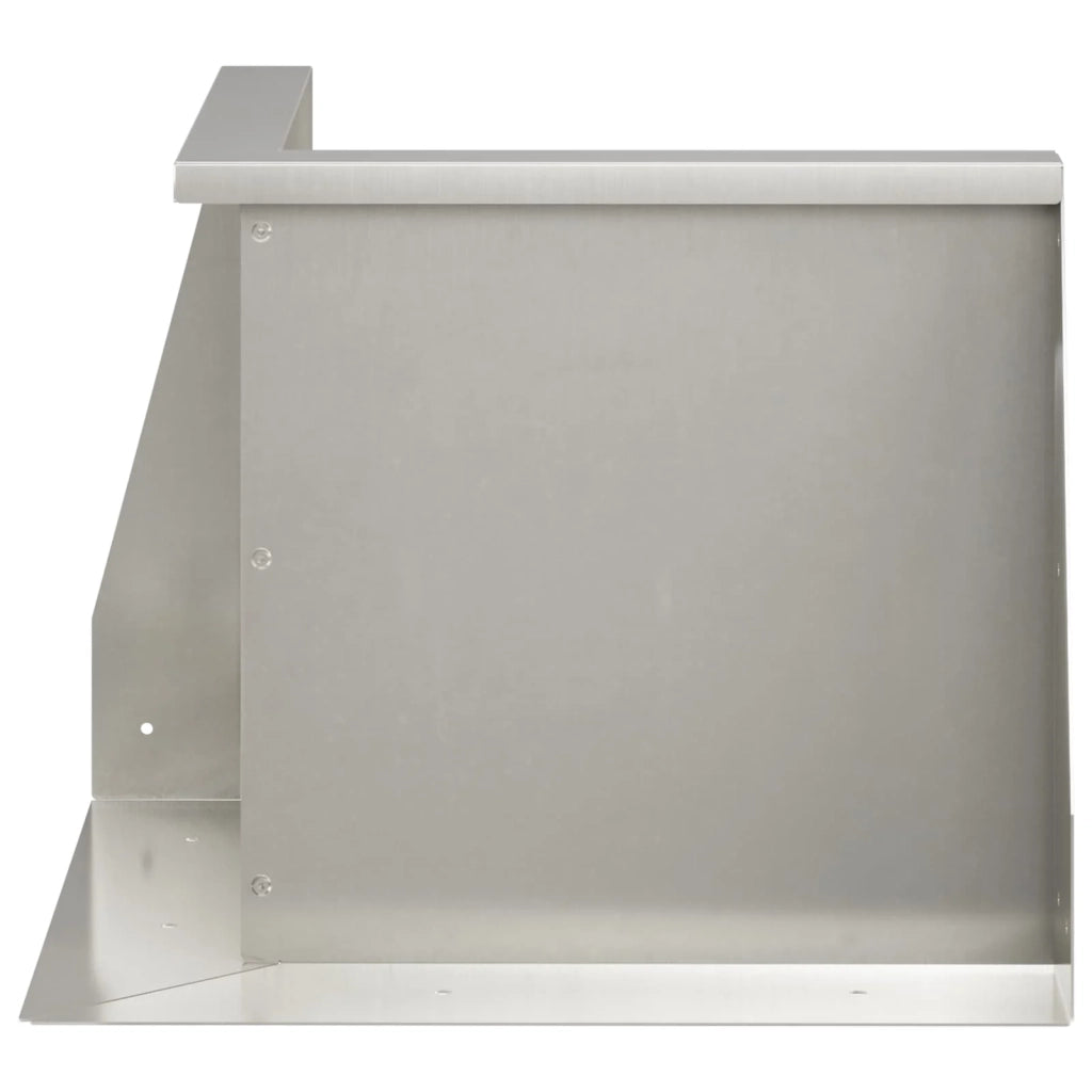 Muro di contenimento 2 pz 50 x 50 x 30 cm Acciaio Inox Argento 8015166