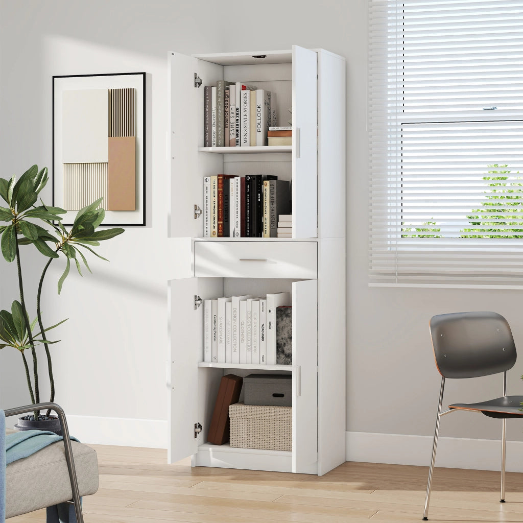 Mobile cucina 3 ripiani regolabili ¨C Xylo ¨C Truciolare MDF bianco salvaspazio