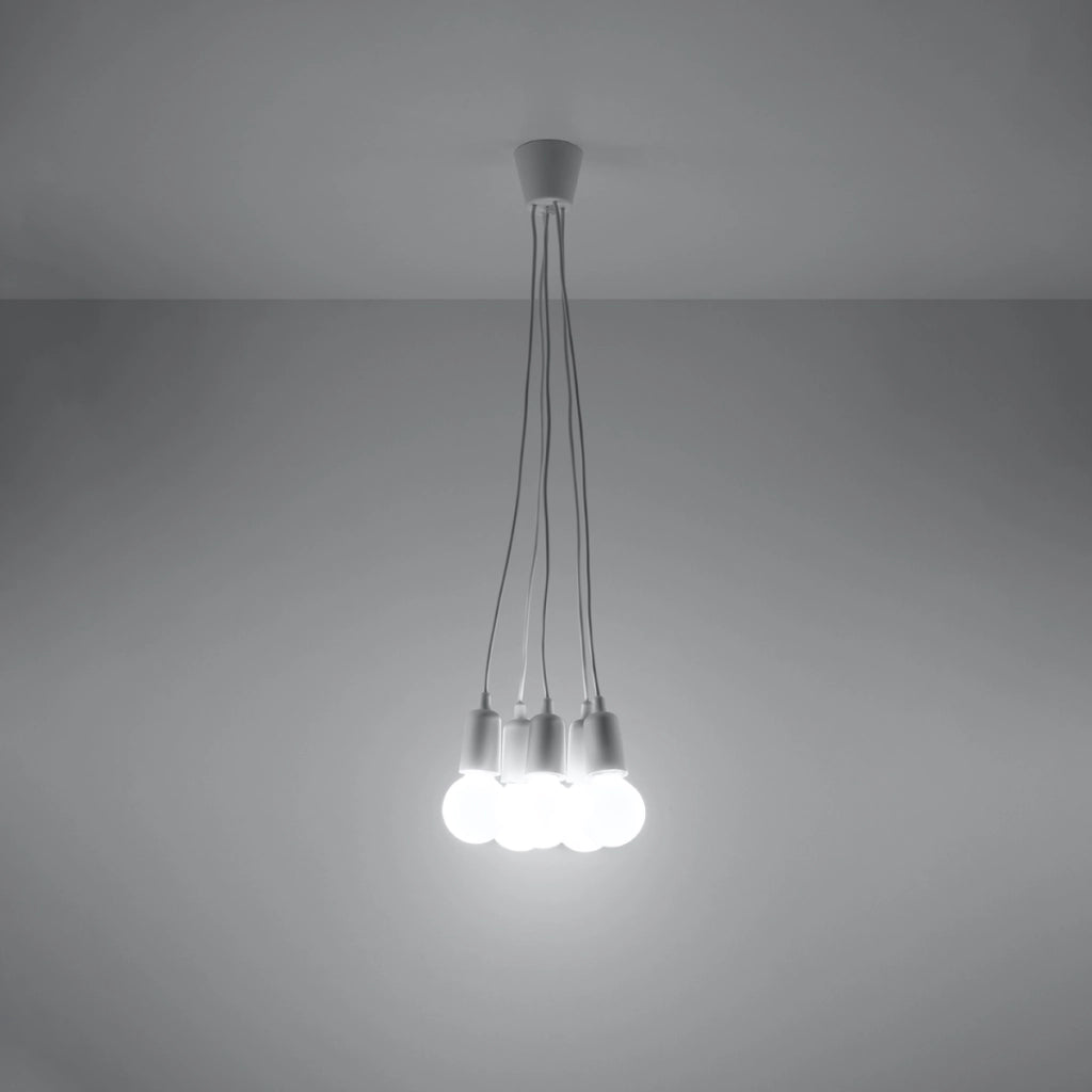 Lampada a sospensione DIEGO 5 bianco
